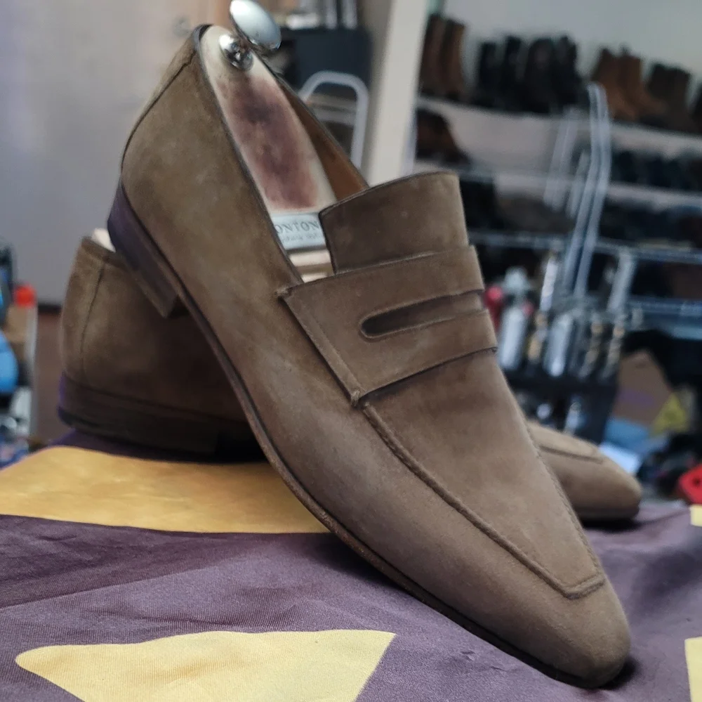 Berluti Andy Demesure Suede Loafers - Picture 4 of 13